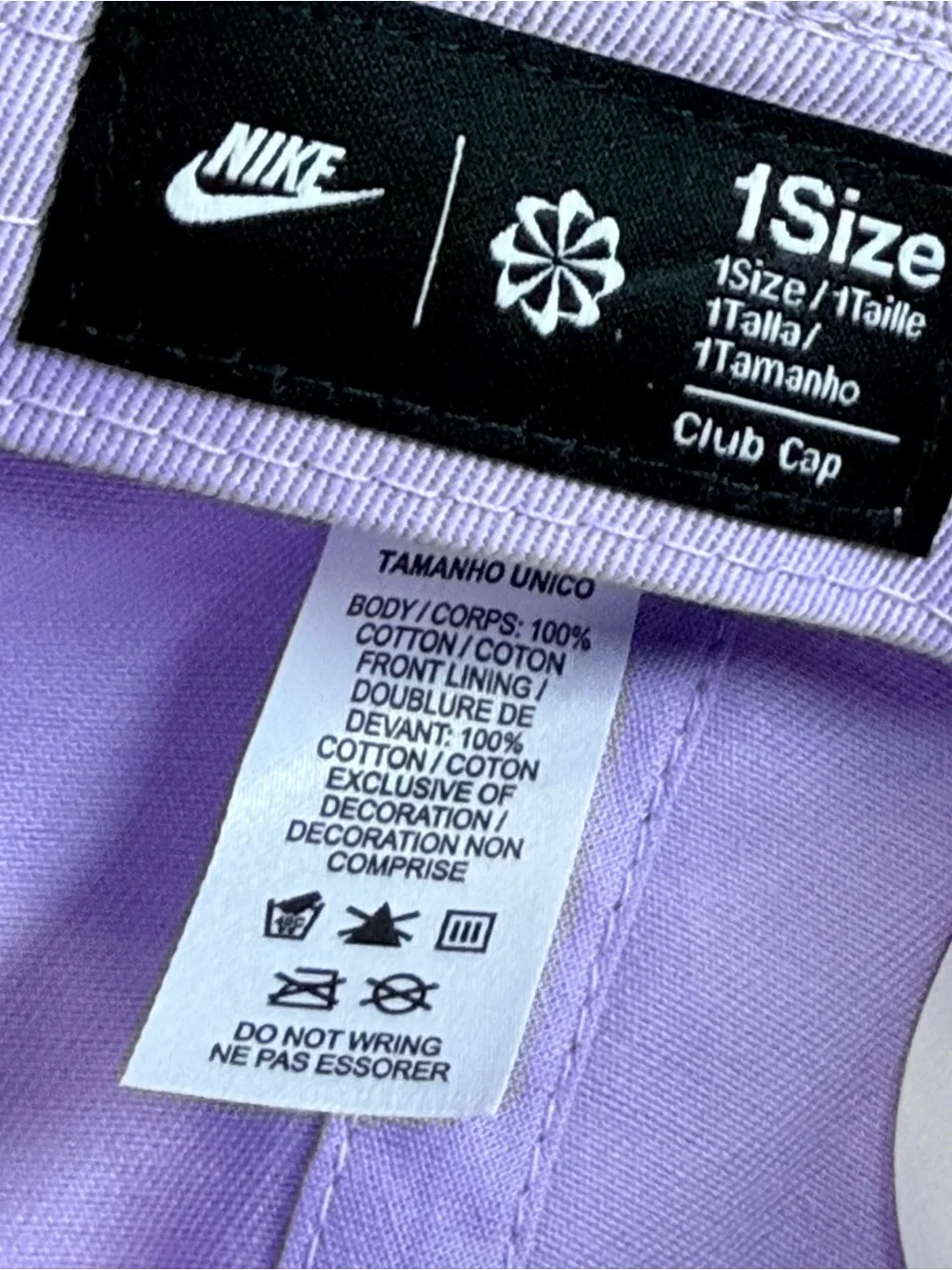 Nike Lavender Club Cap with White Swoosh